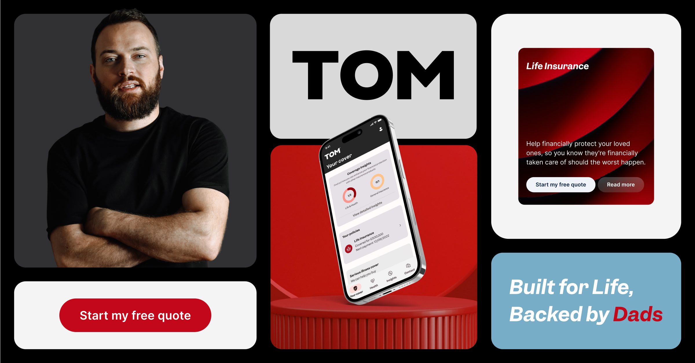 TOM — Built for Life, Backed by Dads — launch campaign